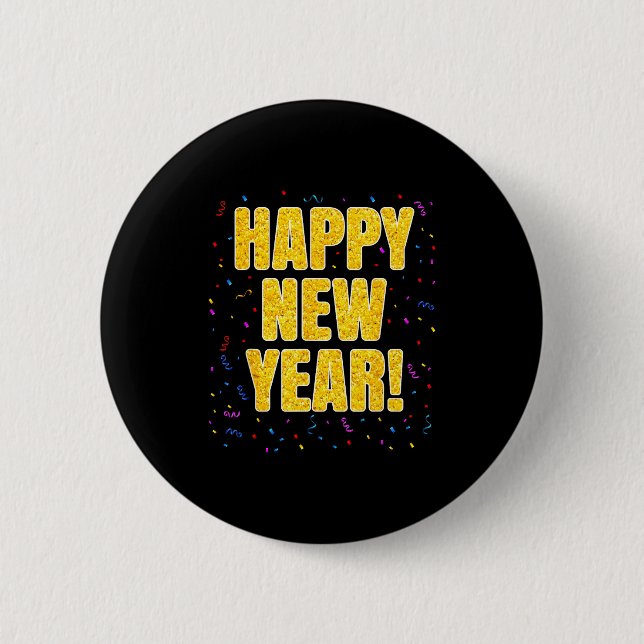 2026 Happy New Year Family Matching New Year Party Button (Vorderseite)