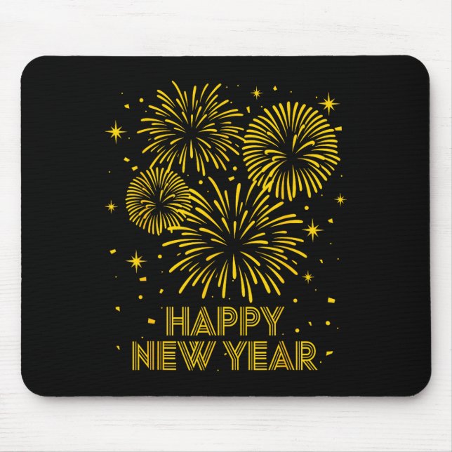 2026 Happy New Year Firework New Year's Eve Party  Mousepad (Vorne)