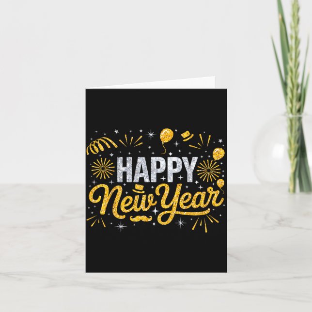 2026 Happy New Year's Eve Party Crew Squad Family  Karte (Vorderseite)