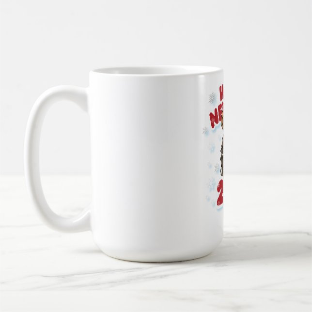 2026 Horse Zodiac Sign New Year Celebration.  Kaffeetasse (Links)