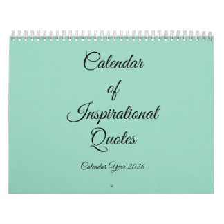2026 Inspirierender Kalender mit Zitaten