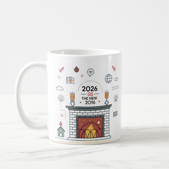 2026 Is The New 2016 Digital Culture Vector Kaffeetasse (Links)