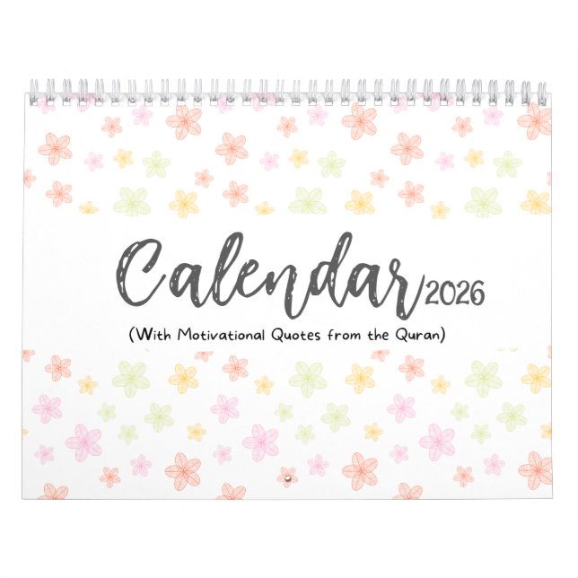 2026 Islamic Calendar with Quran Quotes Kalender (Titelbild)