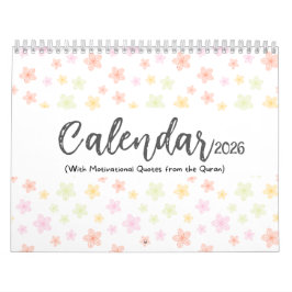 2026 Islamischer Kalender mit Koranzitaten (mittel