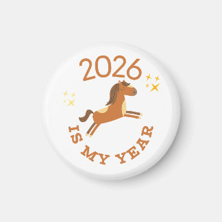 2026 Ist Mein Jahr Cute Jahr des Pferdes Magnet
