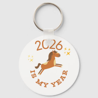 2026 Ist Mein Jahr Cute Jahr des Pferdes Schlüsselanhänger