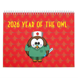 2026 Jahr des Eulenkalenders Kalender