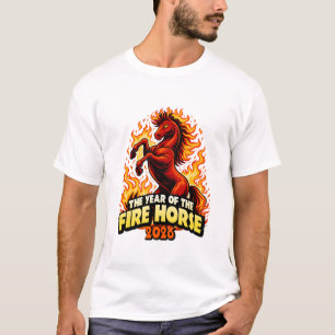 2026 Jahr des Feuerpferdes Chinesische Tierkreisze T-Shirt