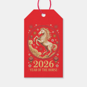2026 Jahr des Pferdes Geschenkanhänger