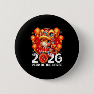 2026 Jahr Pferd Chinesisches Neues Design Button