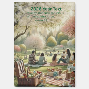 2026 Jahres Text Paradies Magnet