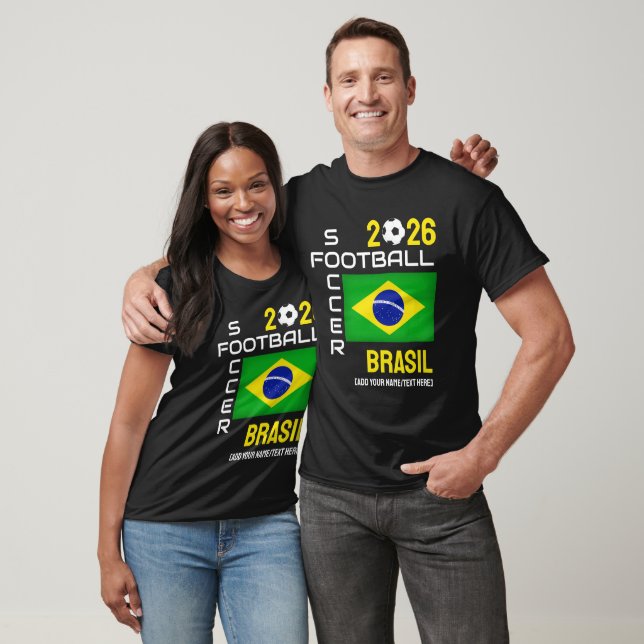 2026 JEDES JAHR BRASIL BRAZIL Fußball Individuelle T-Shirt (Unisex)