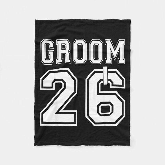 2026 Junggesellen Abschiedsparty Passende Hochzeit Fleecedecke (Vorderseite)