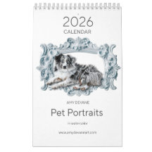 2026 Kalender Aquarellbilder von Amy DeVa