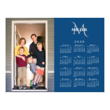 2026 Kalender Benutzerdefiniertes Foto Monogramm N