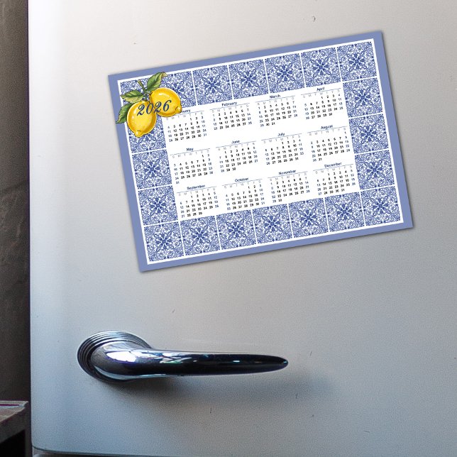 2026 Kalender Dolce Vita Italienische Tiles und Zi Magneteinladung (Von Creator hochgeladen)