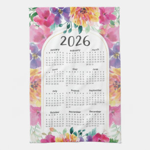 2026 Kalender Elegant Frische Pasta machen Geschirrtuch