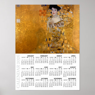 2026 Kalender, groß, Adele, Dame in Gold / Klimt Poster