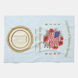 2026 Kalender Handtuch Gott segne Amerika 250 Jahr