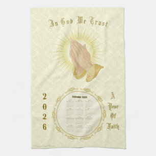 2026 Kalender Handtuch In God We Trust