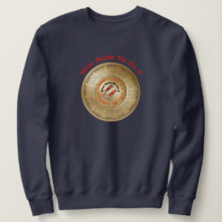 2026 Kalender Lustige Sprüche Wein Hat Mich Dazu G Sweatshirt