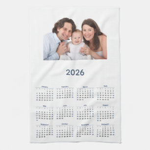 2026 Kalender mit eigenem Foto Geschirrtuch