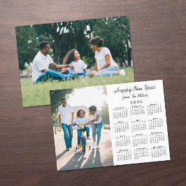 2026 Kalender Modern 2 Foto Frohes Neues Jahr Feiertagskarte
