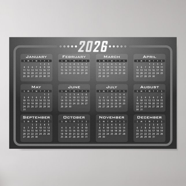 2026 Kalender  Poster (Vorne)