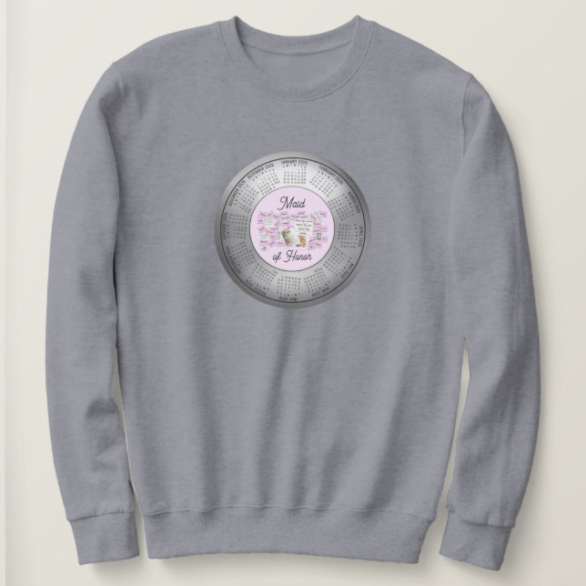 2026 Kalender Trauzeugin Sweatshirt (Design vorne)