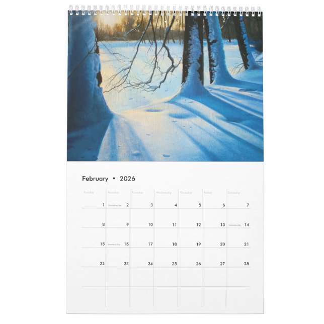 2026 Kalenderdesign - Lukian Art Malerei Kalender (Feb 2026)