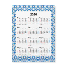 2026 Kalendergestaltung - Einzigartiges Jahr Azule