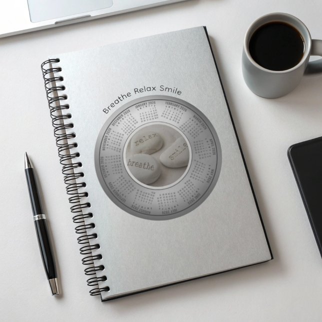 2026 Kalenderplaner Zitat Atme Lächle Entspanne di Planer (Von Creator hochgeladen)