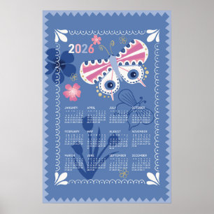 2026 Kalenderposter Schmetterling Poster