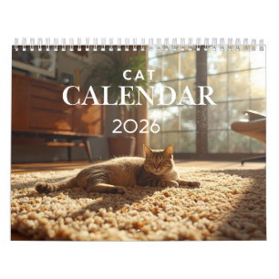 2026 Katzenkalender 12-Monatiger Wandkalender