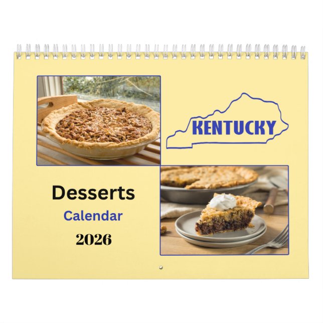 2026 Kentucky Desserts 12 Month Calendar Kalender (Titelbild)