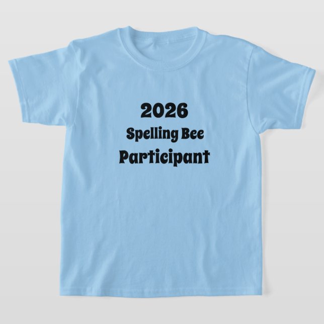 2026 Kids' Spelling Bee Participant T - Shirt (Ablage )