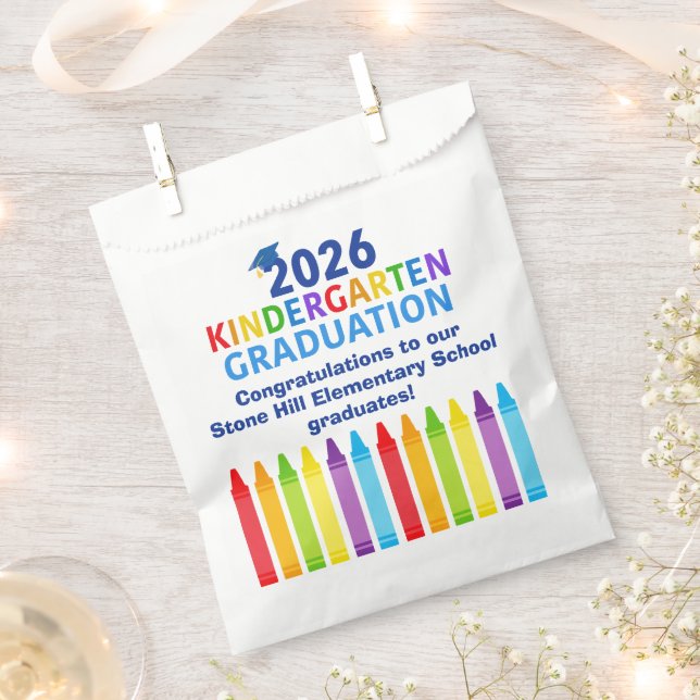 2026 Kindergarten Graduation Custom School Party Geschenktütchen (Ausgeschnitten)