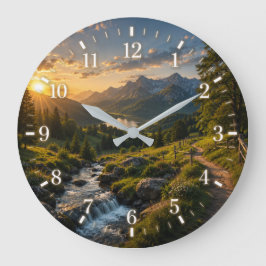 2026 Landscape Clock Große Wanduhr