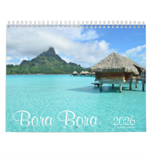 2026 Landschaftsfotografie von Bora Bora Kalender