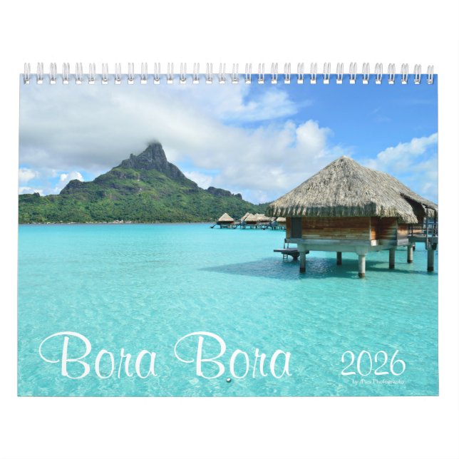 2026 Landschaftsfotografie von Bora Bora Kalender (Titelbild)