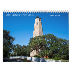 2026: Leuchttürme des North Carolina Calendar Med Kalender