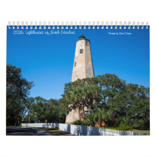 2026: Leuchttürme des North Carolina Calendar Med Kalender