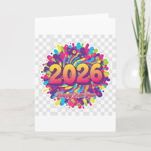 2026 Loading... Progress Bar Sticker Feiertagskarte (Vorderseite)