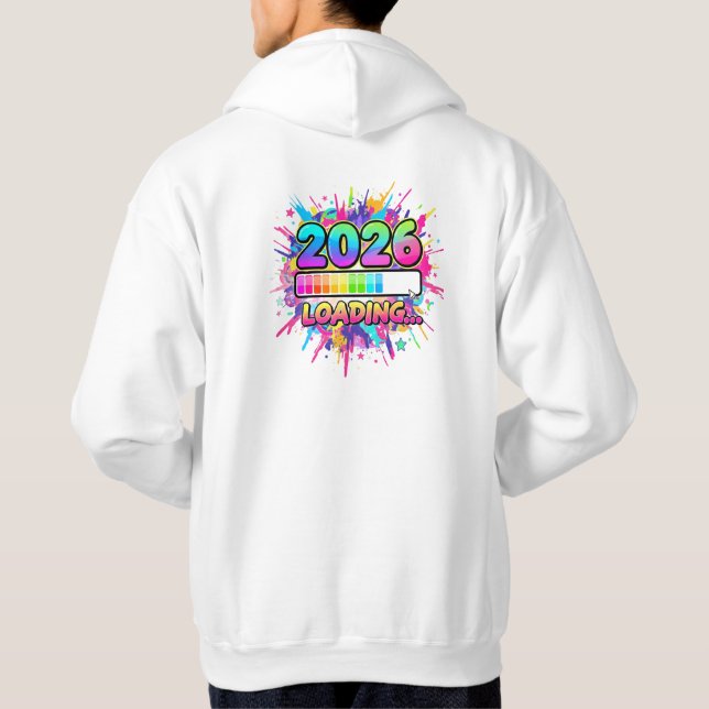 2026 Loading Progress Bar Sticker Hoodie (Rückseite)