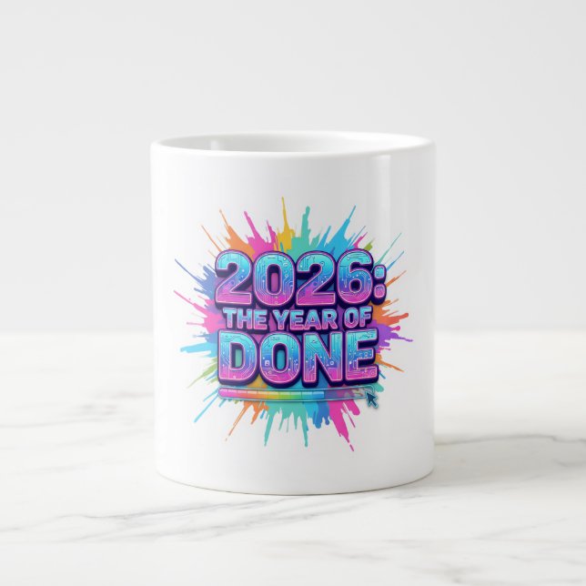2026 Loading... Progress Bar Sticker Jumbo-Tasse (Vorderseite)