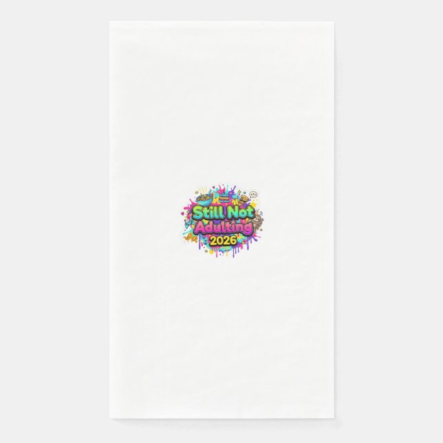 2026 Loading... Progress Bar Sticker Serviette (Vorderseite)