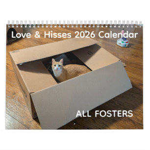 2026 Love & Hisses Kalender - ALLE PFILEGEELTERN