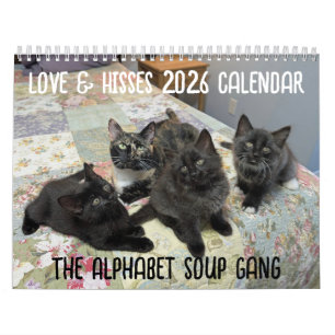 2026 Love & Hisses Kalender - Alphabet Soup Gang