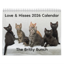 2026 Love & Hisses Kalender - die Britty Bunch