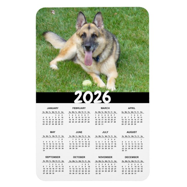 2026 Magnet für den deutschen Hirtenkalender (Vertikal)